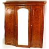 Image 1 : A VICTORIAN FIGURED MAHOGANY WARDROBE