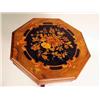 Image 2 : A VICTORIAN OCTAGONAL MARQUETRY INLAID 