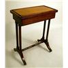 Image 1 : A REGENCY MAHOGANY SWIVEL TOP GAMES TAB