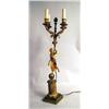 Image 1 : A LOUIS XVI GILT METAL FOUR LIGHT CANDE