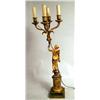 Image 4 : A LOUIS XVI GILT METAL FOUR LIGHT CANDE
