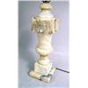 Image 2 : TWO CARVED ALABASTER TABLE LAMPS