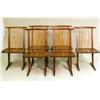 Image 2 : A SET OF SIX FIGURED WALNUT CONOID DINI