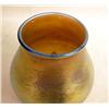 Image 2 : A TIFFANY STYLE IRIDESCENT GREEN VASE