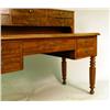 Image 2 : A VICTORIAN FIGURED MAHOGANY AND LEATHE