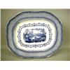 Image 2 : A BLUE TRANSFER-DECORATED PLATTER AND F