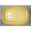 Image 4 : A YELLOWWARE RECTANGULAR COVERED SERVIN