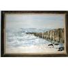 Image 1 : AN OIL ON CANVAS SEASCAPE BY K.J. OLIVE