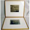 Image 1 : TWO FRAMED AQUATINT ETCHINGS