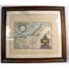 Image 1 : A FRAMED MAP OF THE HOLY LAND IN POLYCH