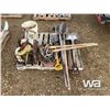 Image 4 : QTY OF HAND TOOLS, STRAPS, CHAIN