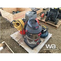 SHOP VAC, (2) AIR COMPRESSORS