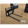 Image 2 : (UNUSED) 1 SET OF SKID STEER 48" PALLET FORKS