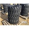 Image 1 : (UNUSED) (4) GRIZZLY SKID STEER 12-16.5 TIRES