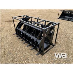 (UNUSED) SKID STEER 72" ROOT RAKE GRAPPLE