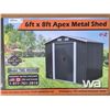 Image 1 : (UNUSED) 6 X 8 FT. APEX METAL SHED