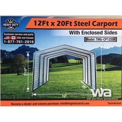 (UNUSED) TMG 12 X 20 FT. ALL-STEEL CARPORT