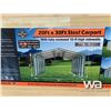 Image 1 : (UNUSED) TMG 20 X 30 FT. ALL-STEEL CARPORT