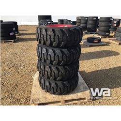 (4) GRIZZLY SKID STEER 12-16.5 TIRES & RIMS