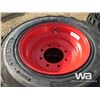 Image 3 : (4) GRIZZLY SKID STEER 12-16.5 TIRES & RIMS