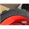 Image 2 : (4) GRIZZLY SKID STEER 10-16.5 TIRES & RIMS