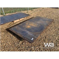 (UNUSED) (5) 5/16 4 X 8 FT. STEEL PLATE SHEETS