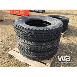 (3) GRIZZLY 11R24.5 TRUCK STEERING TIRES