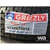 Image 3 : (3) 225/75R15 TRAILER TIRE & RIMS