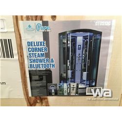 DELUXE CORNER STEAM SHOWER & BLUETOOTH