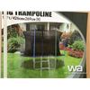 Image 2 : 14 FT. TRAMPOLINE WITH SAFETY NET AND LADDER