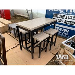 5 PIECE COUNTER HEIGHT KITCHEN TABLE SET