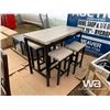 Image 1 : 5 PIECE COUNTER HEIGHT KITCHEN TABLE SET