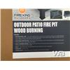 Image 2 : OUTDOOR PATIO WOOD BURNING FIRE PIT
