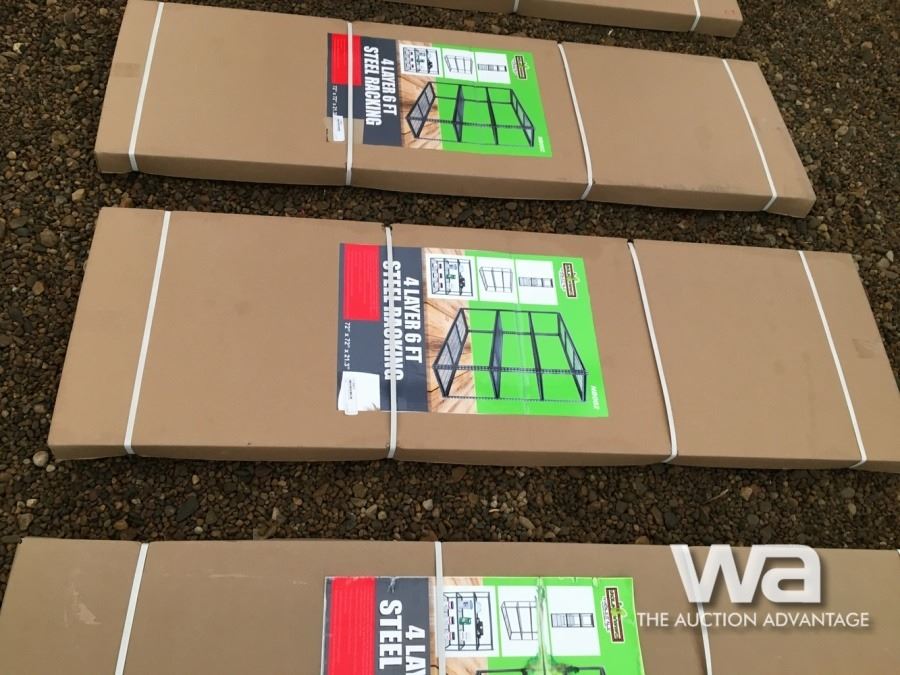 4 LAYER 6 FT. STEEL RACKING - Weaver Bros. Auctions Ltd.