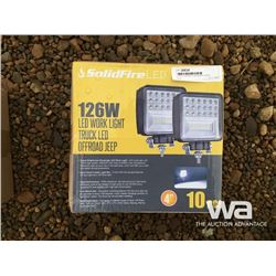 10 PCE 126 WATT LED WORK LIGHTS