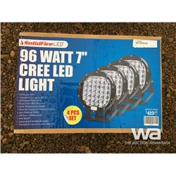 (4) 96 WATT 7" CREE LED LIGHT