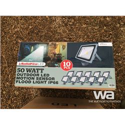 (10) PCES 50 WATT OUTDOOR LED MOTION LIGHT