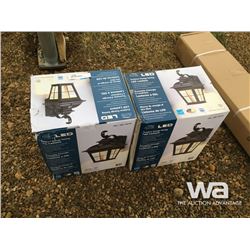 (2) LED OUTDOOR LANTERN LIGHTS