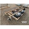 Image 3 : (2) TRAILER AXLES C/W: 15" TIRES & RIMS