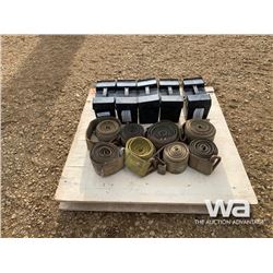 (5) BOXES OF WELD ON ICE LUGS & STRAPS