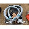 Image 3 : BOX OF TRUCK PARTS, MUD FLAPS, LIGHTS, FLEX HOSE