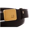 Image 7 : Dunhill Black Leather Gold Buckle Belt