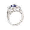 Image 4 : 2.40 ctw Sapphire and Diamond Ring - 14KT White Gold