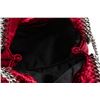 Image 5 : Stella McCartney Burgundy Velvet Falabella Mini Tote Crossbody Bag