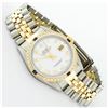 Image 3 : Rolex Mens 2 Tone 14K Mother Of Pearl Diamond & Sapphire 36MM Datejust Wristwatc
