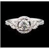 Image 2 : 1.37 ctw Diamond Ring - 14KT White Gold