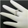 Image 3 : Frederick Goldman Men's 14K White Gold 6.1mm Texture Milgrain Eternity Band Ring