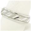 Image 6 : Frederick Goldman Men's 14K White Gold 6.1mm Texture Milgrain Eternity Band Ring