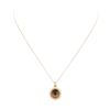 Image 2 : 8.00 ctw Smokey Quartz and Diamond Pendant with Chain - 18KT Rose Gold