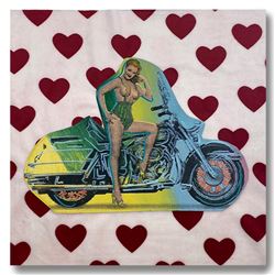 Biker Gal by Steve Kaufman (1960-2010)